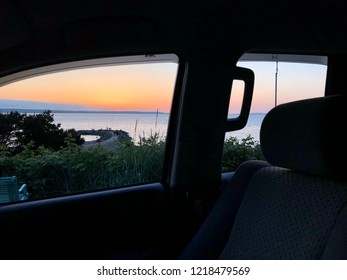 海の車の景色