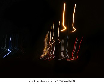 luces de la calle y luces del coche