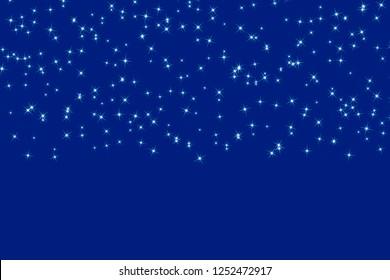 Starry Sky Background Material. Anime style.