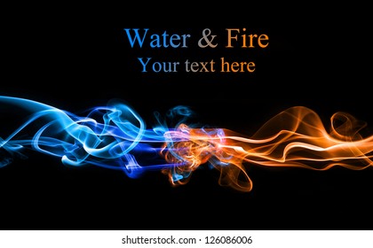 水と火の背景