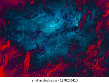 Abstract background. Rock texture. Mysterious stranger wall. Stone background. Lava surface. Stone texture. Fantasy wallpaper. Cosmic sky Galaxy. Gloomy mysterious background