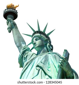 patung liberty, new york, usa, terisolasi