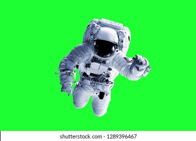 グリーン スクリーンの宇宙飛行士 - NASA から提供されたこの画像の要素