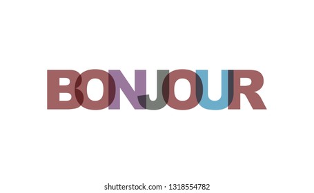 Bonjour Bebe Card  Pink main image 0