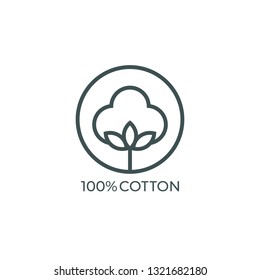 100% Cotton Logo Vector (.CDR) Free Download