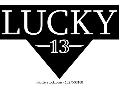 Lucky 13 Logo Vector (.EPS) Free Download