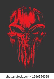 the punisher logo red