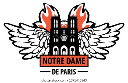 Notre Dame Logo Stencil