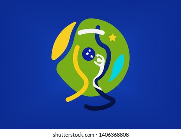 Copa America Brasil 2019 Logo Vector Cdr Free Download