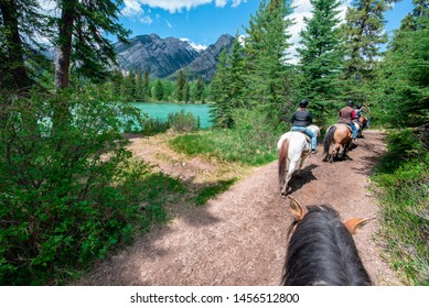 Paardrijden in de Canadese Rockies