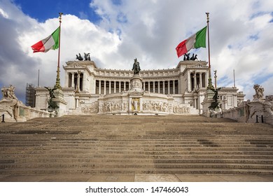piazza Venezia, Monumentul Național al lui Victor Emmanuel II. Roma, Italia.