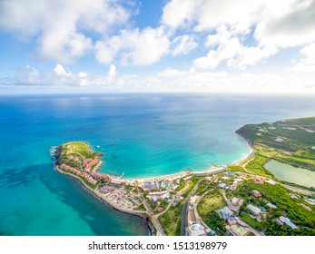 Nhìn từ trên cao tuyệt đẹp của đảo Sint Maarten.