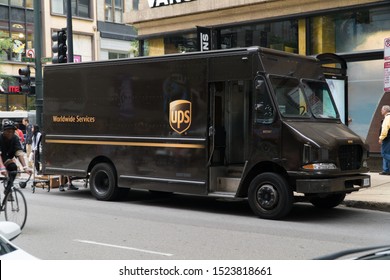 ups truck vector