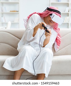 Arab man addicted to video games