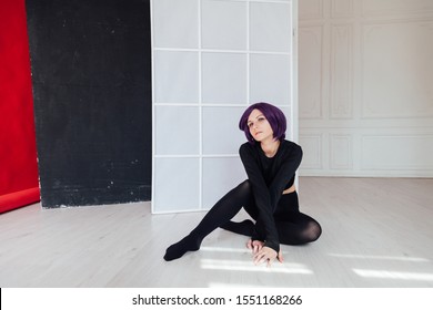mor saçlı moda kadın anime Japonya cosplay
