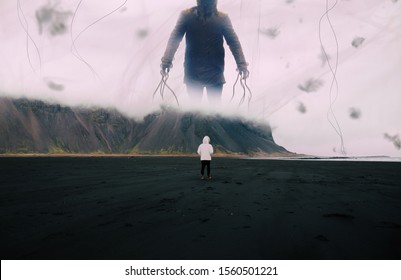 Koncepti abstrakt për jetën dhe vdekjen që bashkëjetojnë në të njëjtin dimension. Përmbajtja e tregimit fantazi