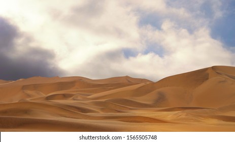 ナミブ砂漠の砂丘の素晴らしい景色。芸術的な絵。美の世界。