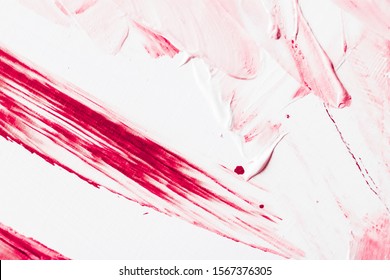Kunst, Branding und Vintage-Konzept - Künstlerischer abstrakter Texturhintergrund, rosa Acrylpinselstrich, strukturierter Tintenölspritzer als Druckhintergrund für Luxusfeiertagsmarke, Flatlay-Bannerentwurf