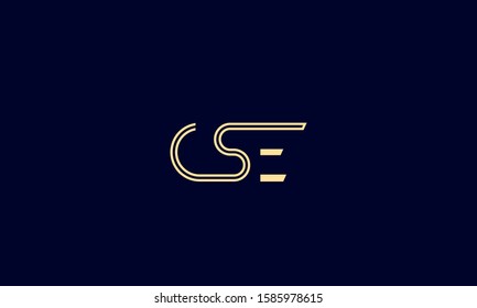 CSE letter logo design with black background in illustrator, cube logo,  vector logo, modern alphabet font overlap style. calligraphy designs for  logo, Poster, Invitation, etc. Stock Vector | Adobe Stock