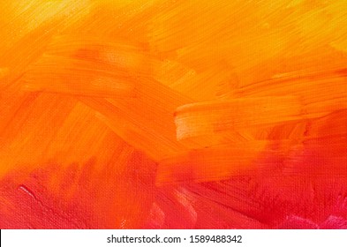 アート塗装背景テクスチャ赤とオレンジ