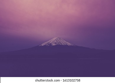 富士山ビューカラフルパープル