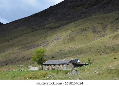 Fells surrounding the remote Black Sail Hut in England.