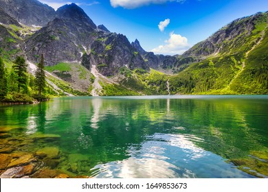 Schönes Auge des Sees im Tatra-Gebirge, Polen