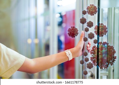 Corona virus 2019,the most transmission of virus or bacterai from hand touch concept for background healthcare and medical ,washing hand