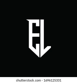 El logo monogram design template Royalty Free Vector Image