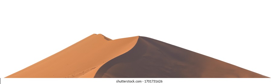 白い背景で隔離の砂丘