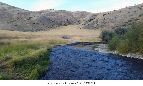 Un río en otoño en Montana