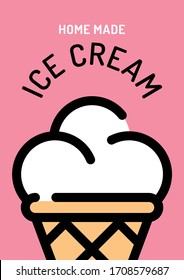 Ice Cream in a Circle Logo PNG Vector (AI) Free Download