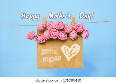 Happy Mother's Day Wunschkarte in sanften Pastellfarben
