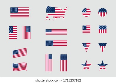 USA Map Flag 22541448 PNG