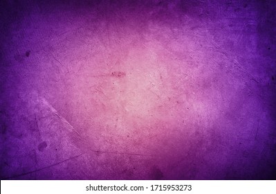 Closeup of purple textured concrete background. Dark edges  