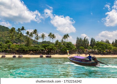 夏の日のアオナン ビーチ、クラビ、タイ