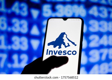 Invesco QQQ logo in transparent PNG and vectorized SVG formats