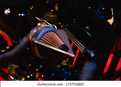 Resistencia cero del filtro de aire. Nueva motocicleta con motor refrigerado por aire, filtro de resistencia cero para motor de motocicleta