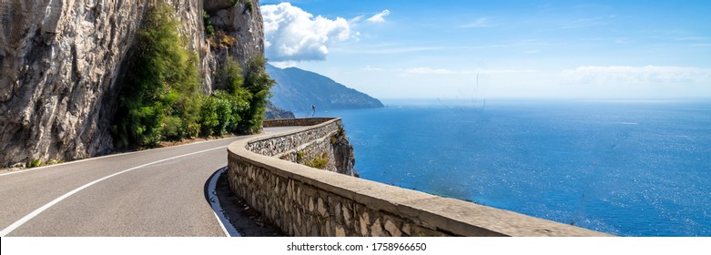 Costiera Amalfitana, Mar Mediterraneo, Italia.