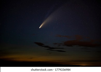 City Starry Night Comet Scenery HD 4K Wallpaper #8.316