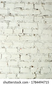 Old ragged white brick wall, great photophone or background