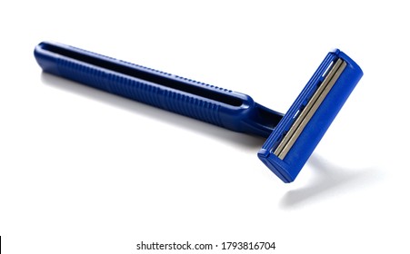 disposable shaver on a white background