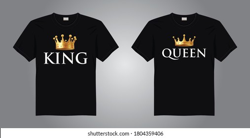 Shirt Design Queen King Stock Illustrations – 1,382 Shirt Design