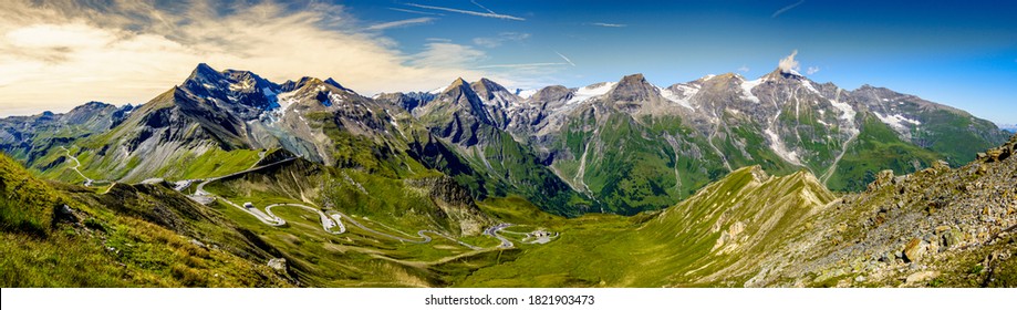 landschap bij de Grossglockner-berg in oostenrijk - foto