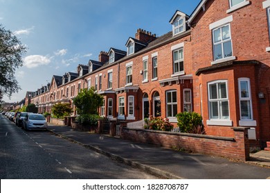 Terraced houses in Manchester, United Kingdom