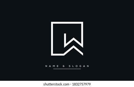 Wedding Initials, LW Logo – Elegant Quill