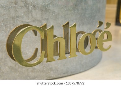 Premium Vector  Chloe lettering name logo design vector