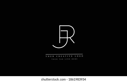 Initial Red And Black letter RJ Logo Design Vector Template. RJ Letter Logo  Design Stock Vector | Adobe Stock