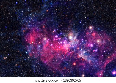 深宇宙にある星雲、星団。SF アート。NASA から提供されたこのイメージの要素。