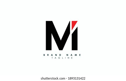 Premium Vector | Mi logo design